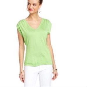 Lilly Pulitzer Grady Green Cap Sleeve Top. Sz sm